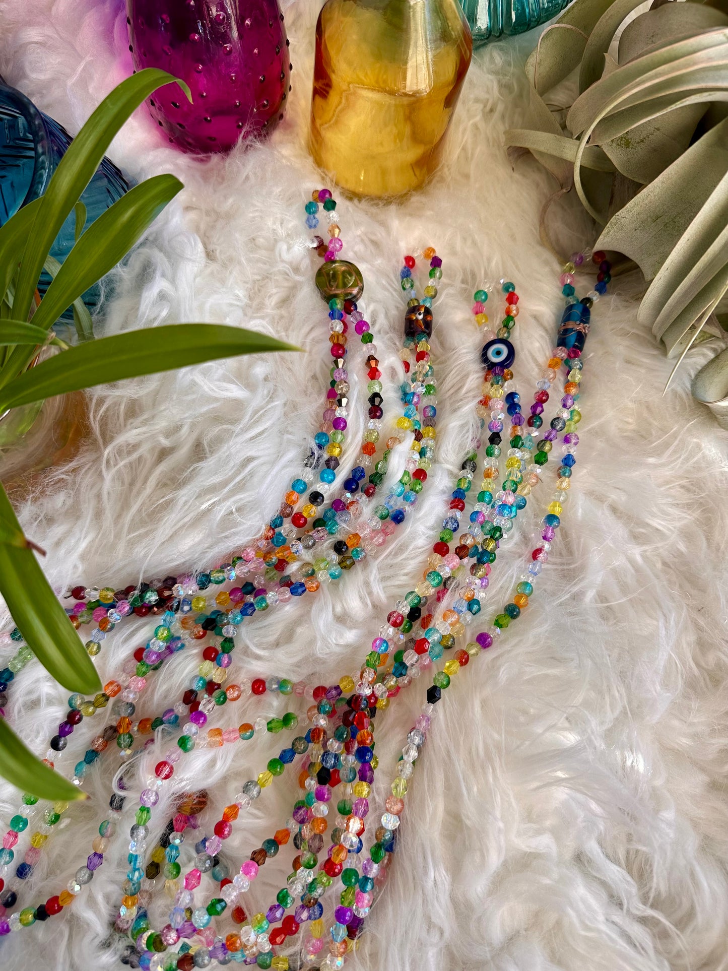Glass Beaded Plant Propagation Hangers
