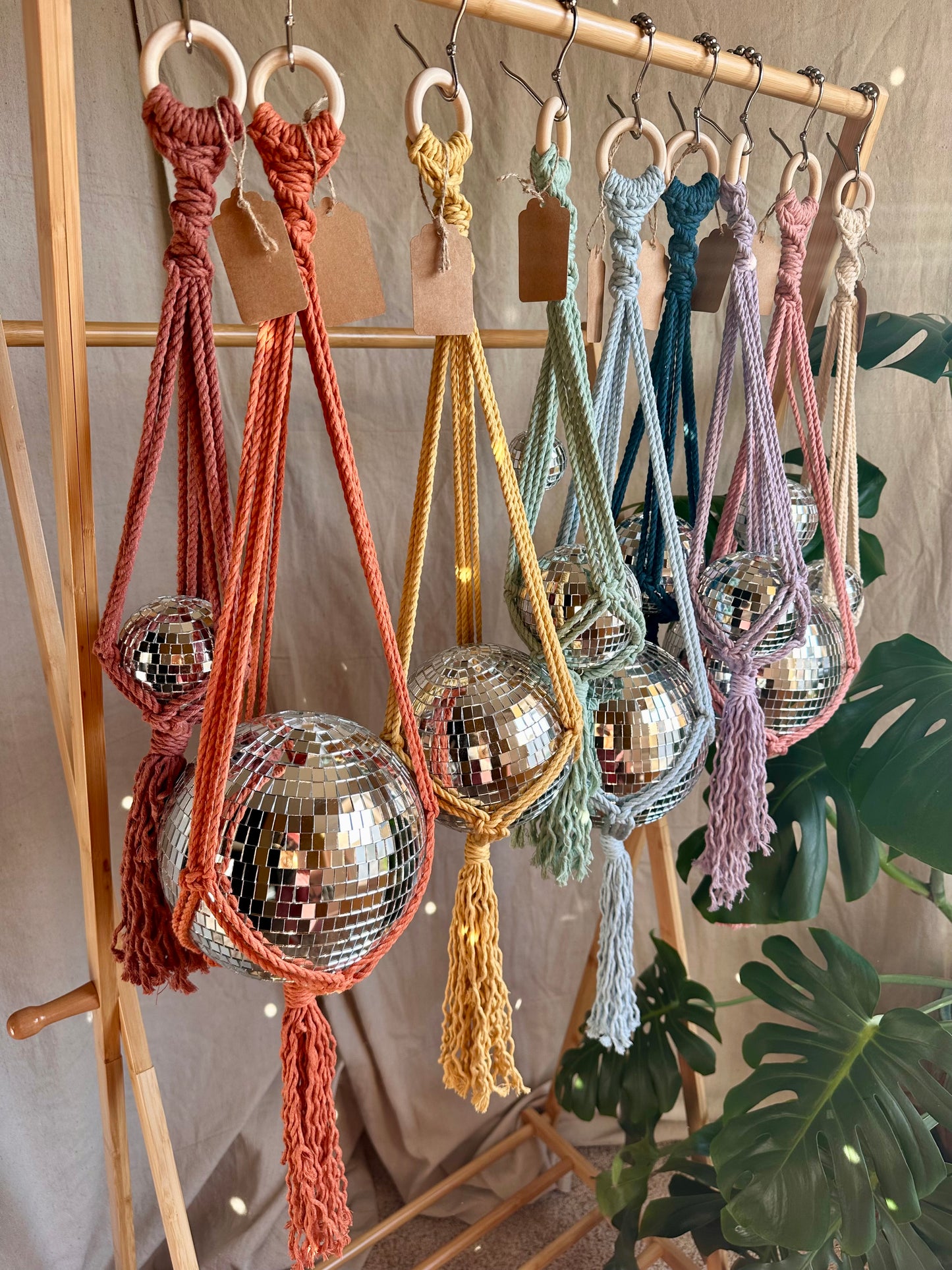 Macrame Disco Ball Hanger