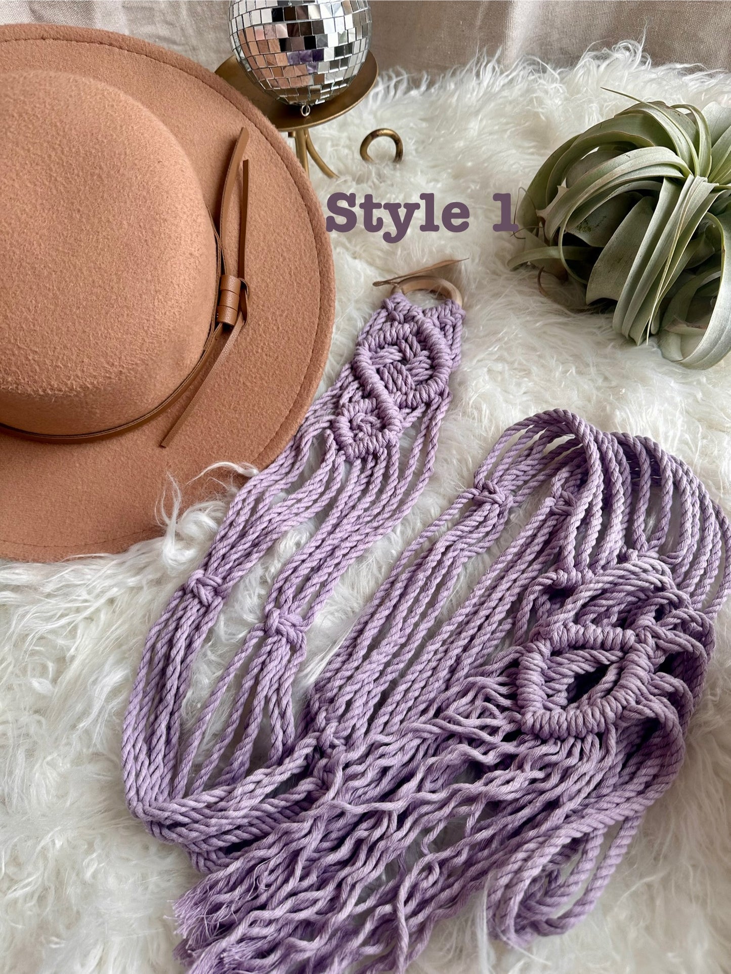 Macrame Hat Hangers