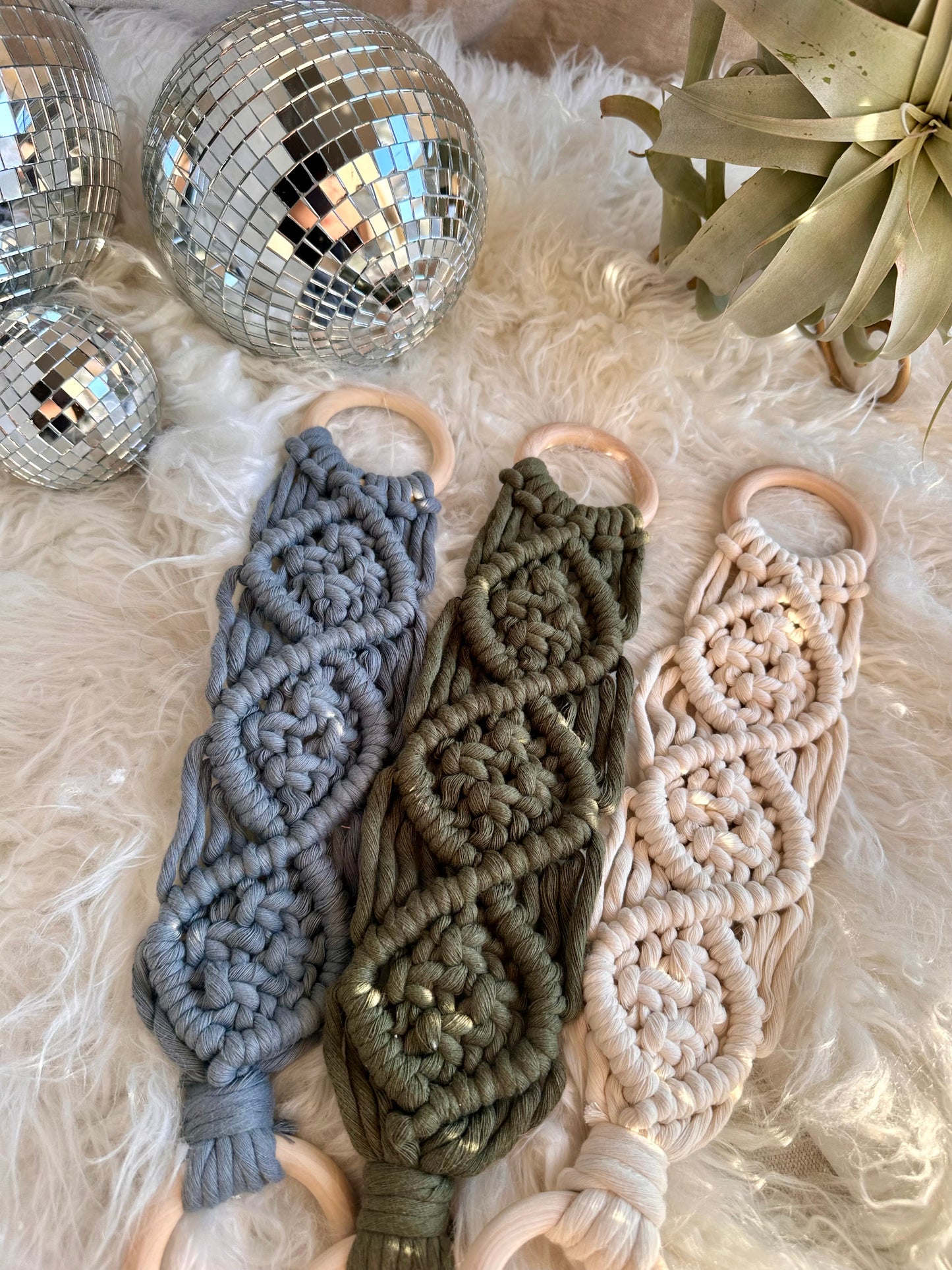 Macrame Kitchen Towel Hanger