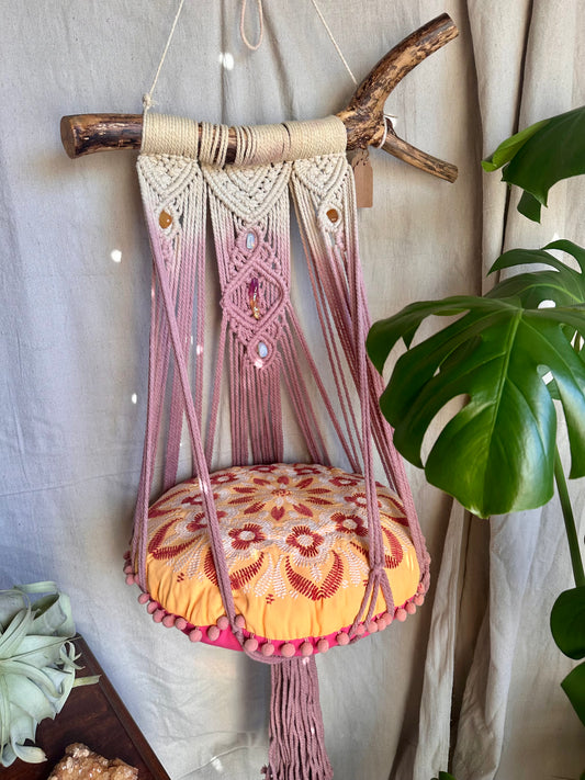 Hamac personnalisé pour chat en macramé