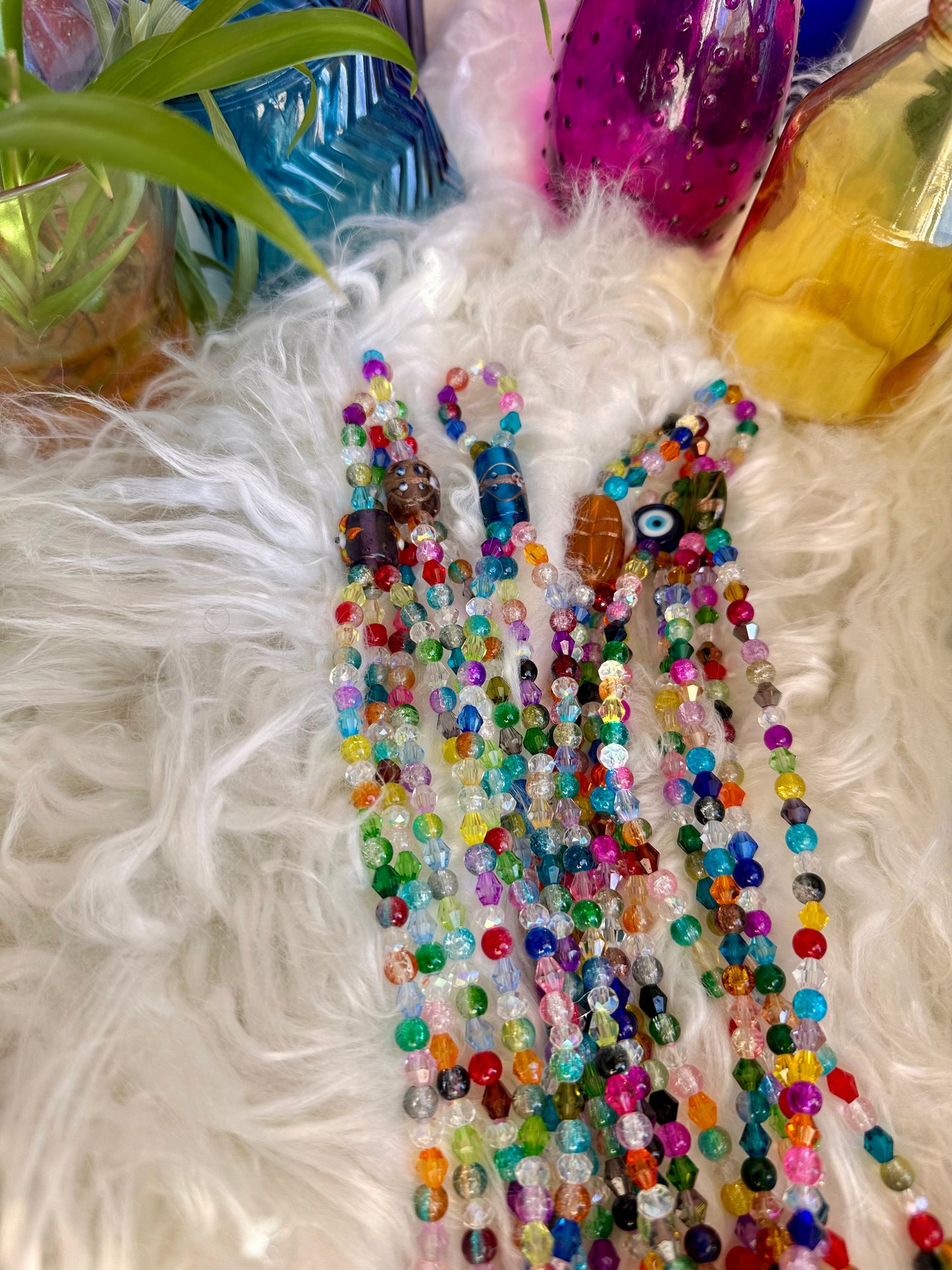 Glass Beaded Plant Propagation Hangers