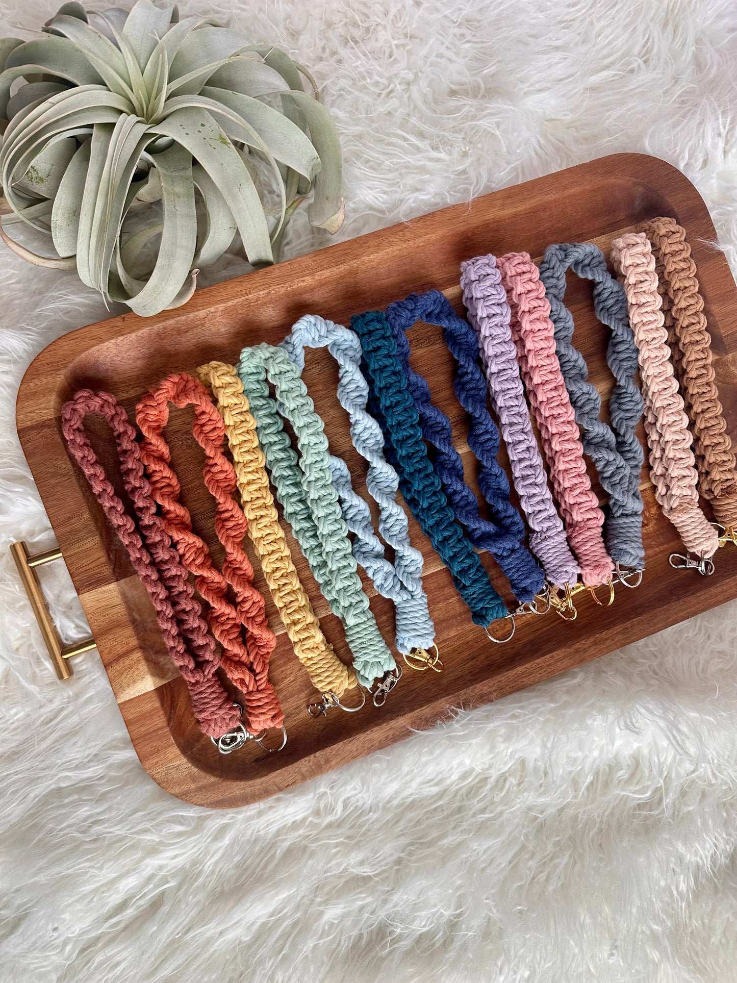 Macrame Wristlet Keychain