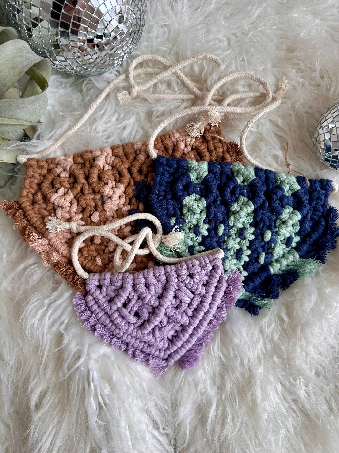 Bandana pour animaux de compagnie Boho en macramé