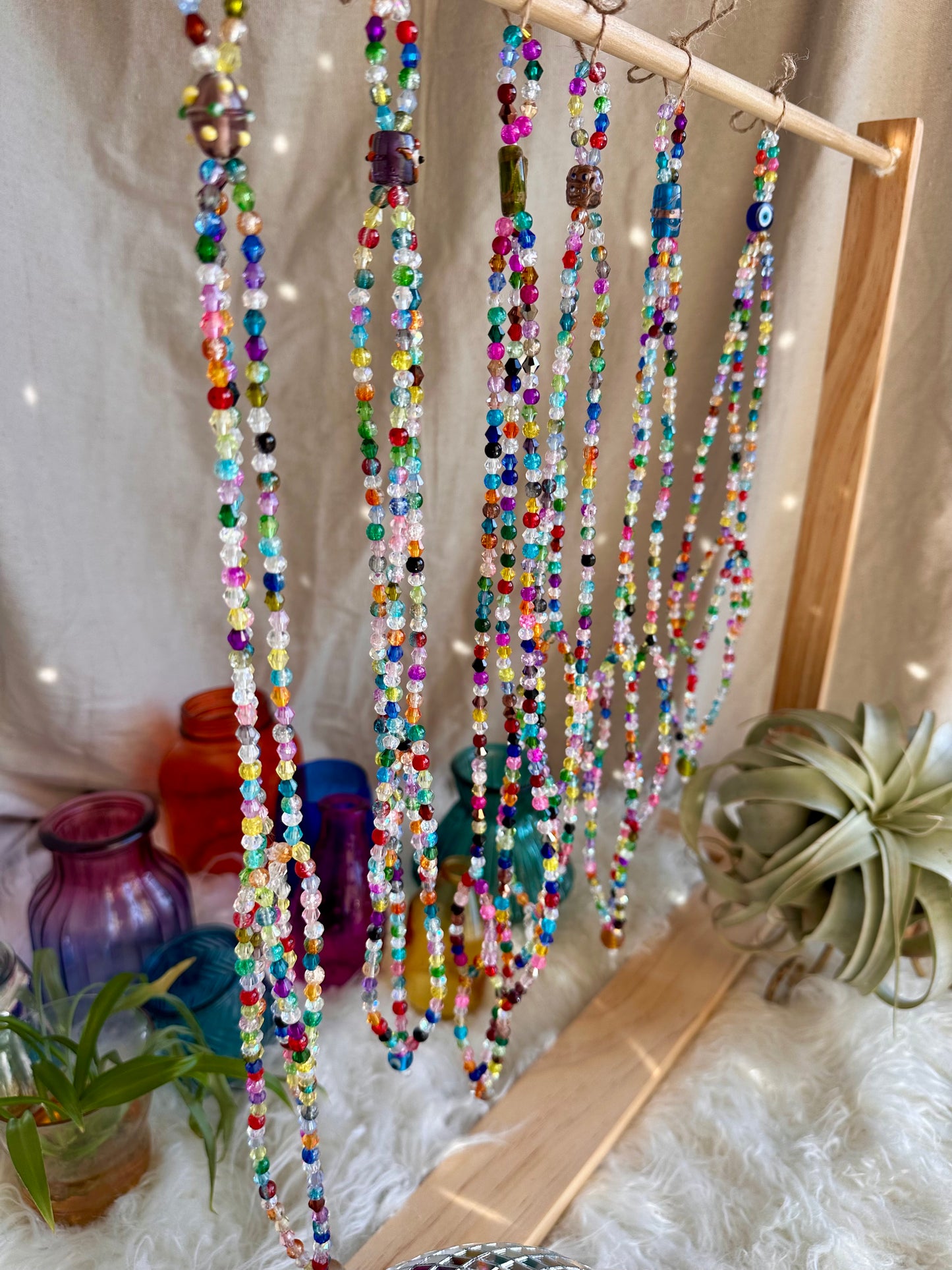 Glass Beaded Plant Propagation Hangers