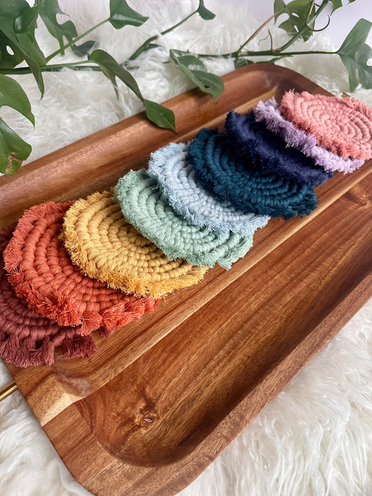 Sous-verres en macramé