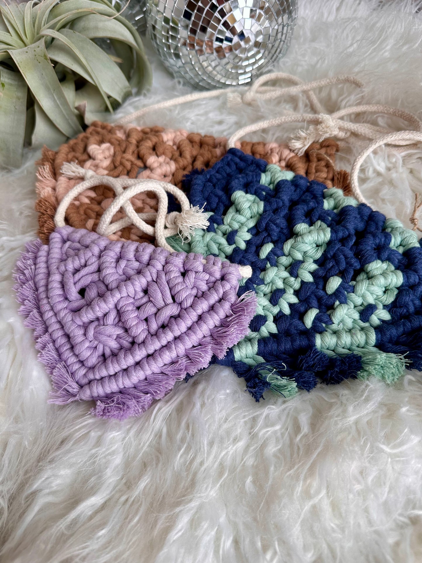 Bandana pour animaux de compagnie Boho en macramé