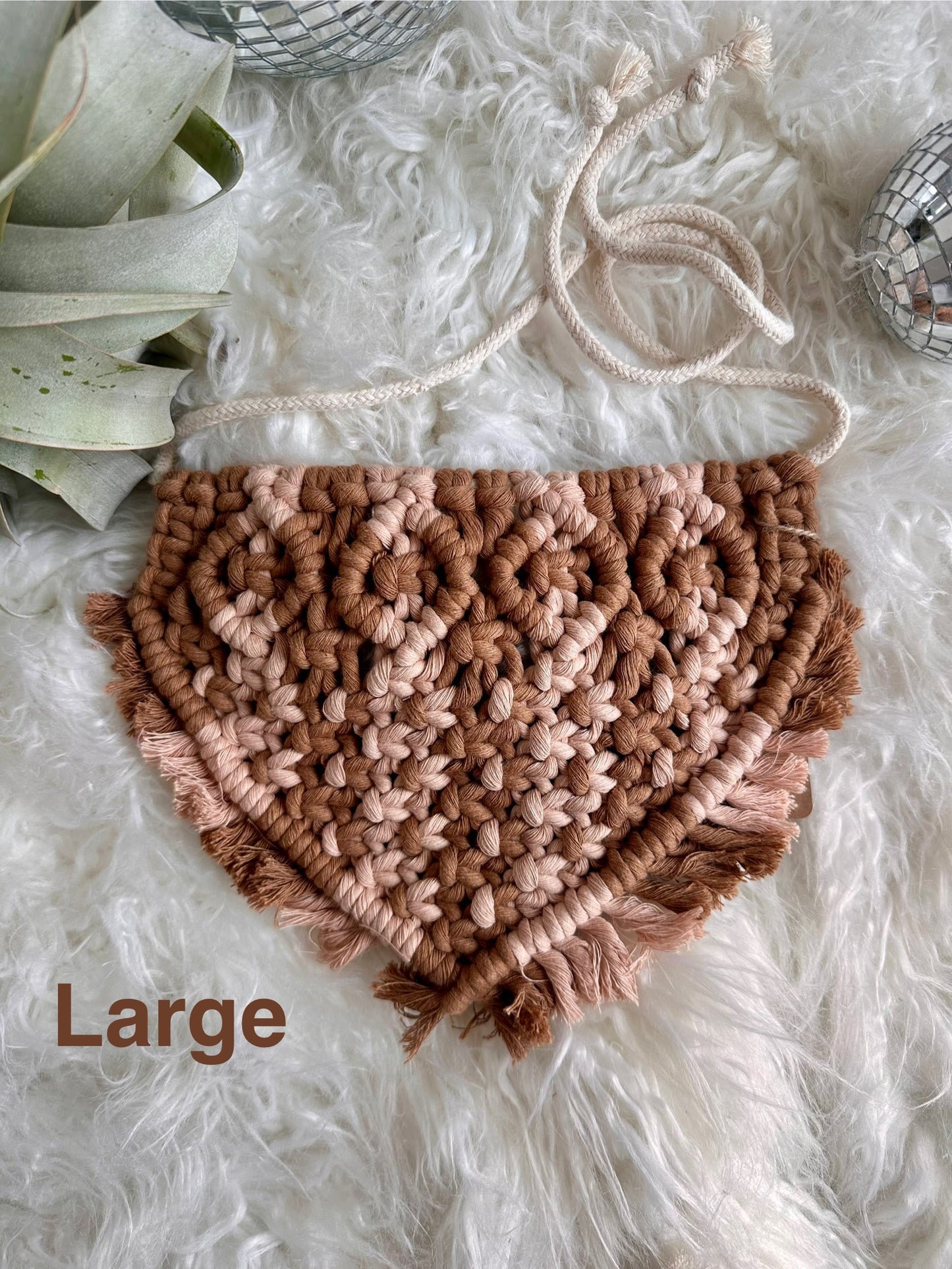 Bandana pour animaux de compagnie Boho en macramé