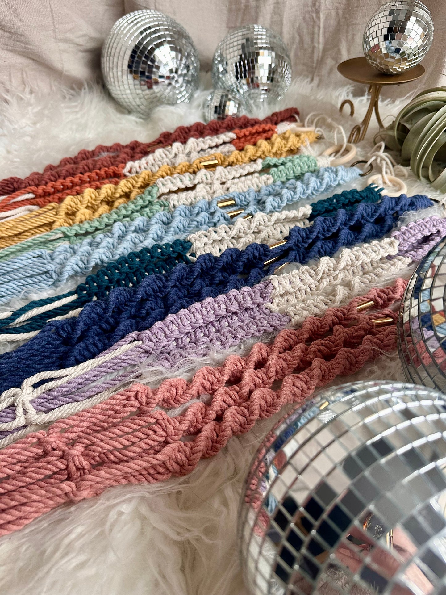 Perchas para plantas de macramé