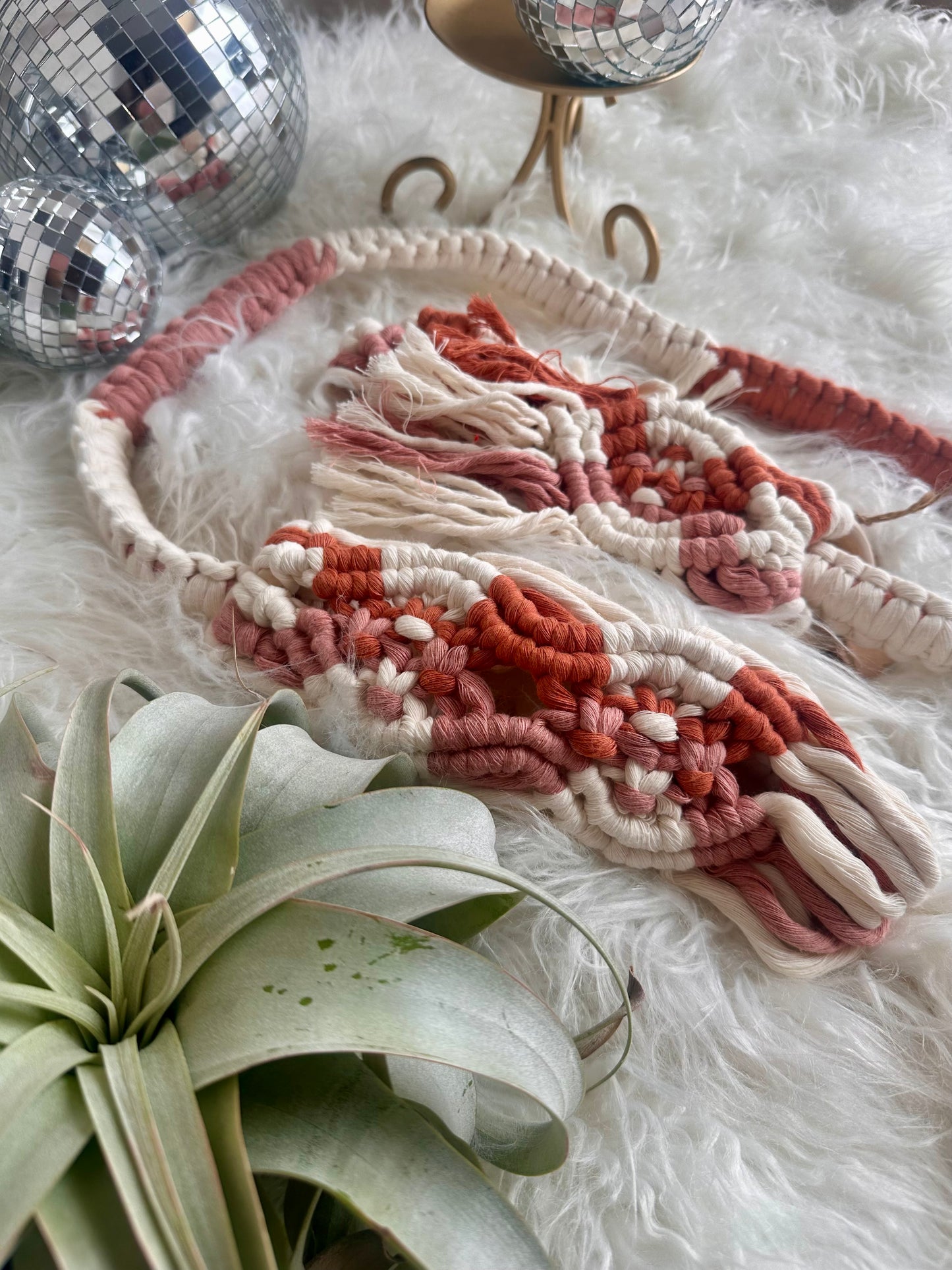 Sangle de tapis de yoga en macramé