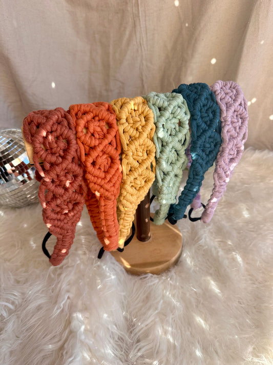 Bandeau en macramé 